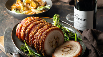 Coal roasted Pork Belly with balsamic onions